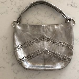 Franco Sarto Silver leather Bag